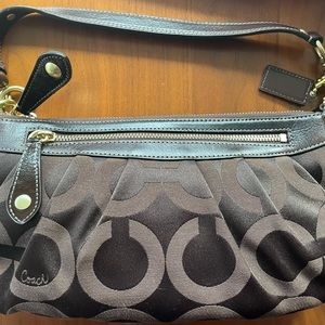 Small coach CC signature print hobo purse